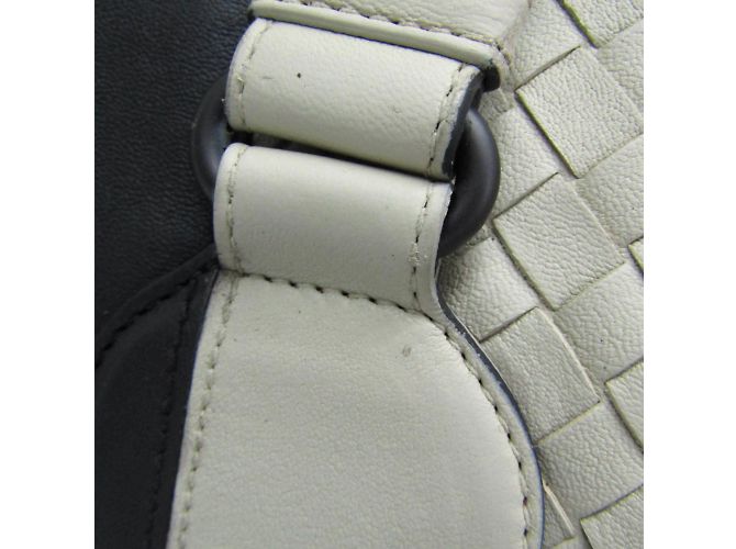 Borsa in pelle Intrecciato di Bottega Veneta Marrone Crudo - vista 7