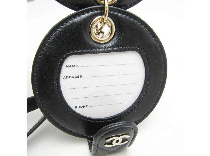 Chanel Matelassé Etichette per Nome da Donna Charm per Borse Nere Nero - vista 9