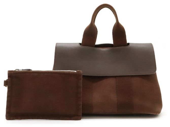 Hermès Borsa tote Hermes Valparaiso PM Marrone - vista 2