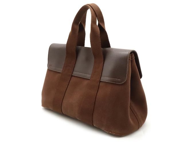 Hermès Borsa tote Hermes Valparaiso PM Marrone - vista 3