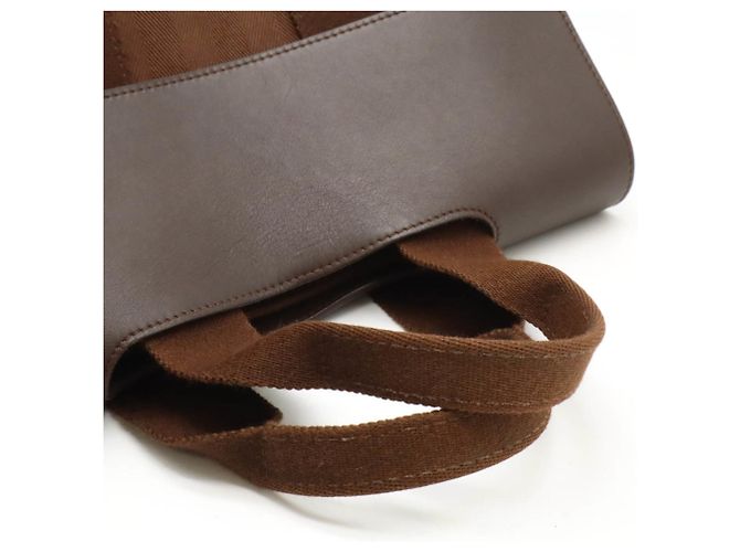 Hermès Borsa tote Hermes Valparaiso PM Marrone - vista 5