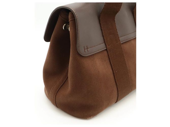 Hermès Borsa tote Hermes Valparaiso PM Marrone - vista 6