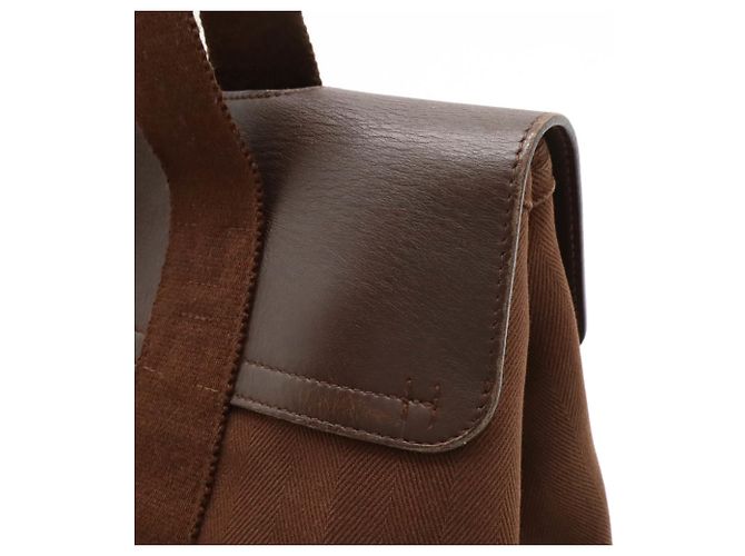 Hermès Borsa tote Hermes Valparaiso PM Marrone - vista 7