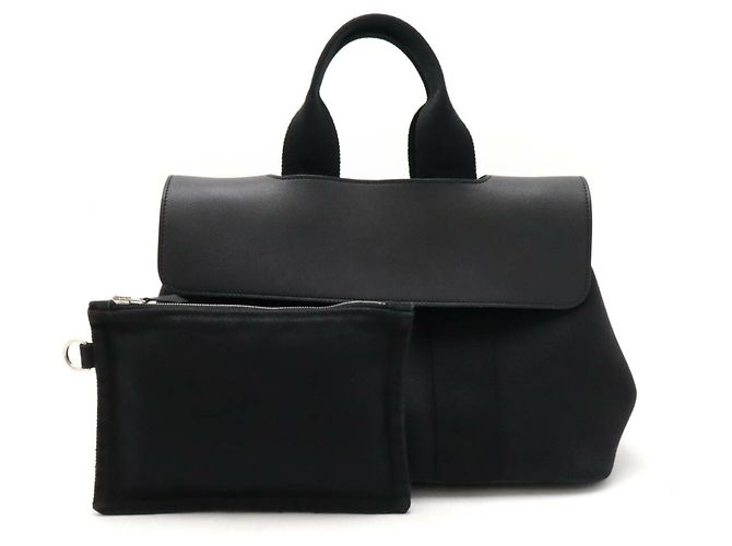 Hermès Borsa tote Hermes Valparaiso PM Nero - vista 2