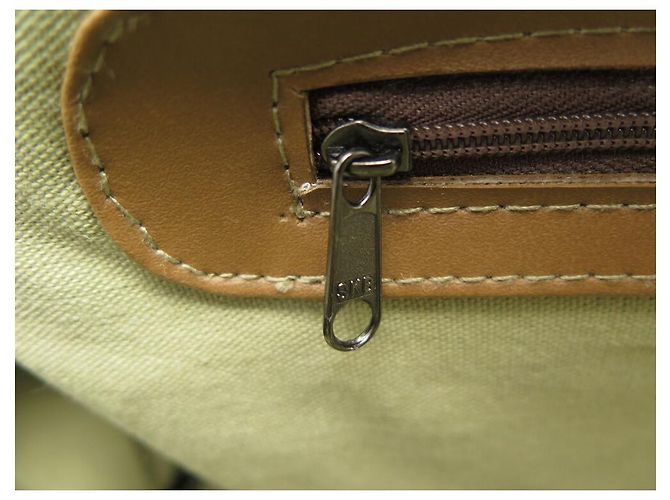 VINTAGE YVES SAINT LAURENT BEIGE MONOGRAMM CANVAS REISETASCHE - Ansicht 12