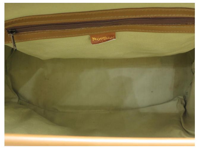 VINTAGE YVES SAINT LAURENT BEIGE MONOGRAMM CANVAS REISETASCHE - Ansicht 9