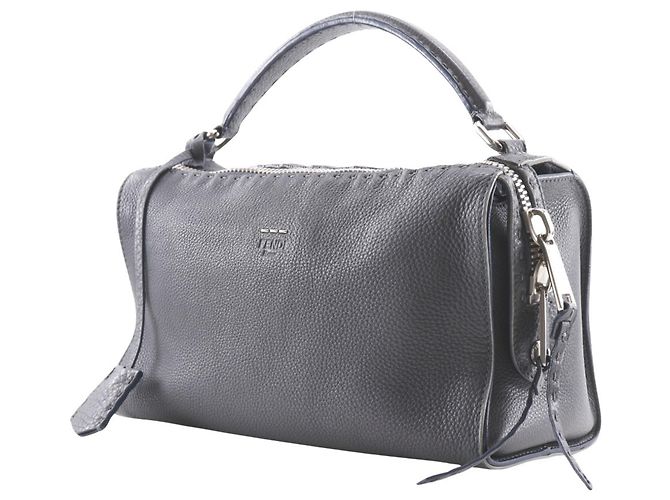 Borsa Fendi Celeria Ray Marrone - vista 2