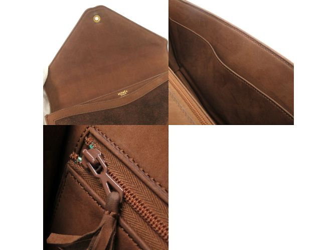 Hermès Borsa a Spalla Hermes Alcazar Dobris Brown Marrone - vista 11
