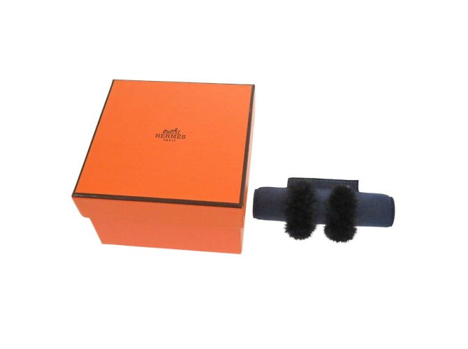 Hermès Orecchini a cerchio neri e dorati Hermes Olympe/Faubourg Circus Nero D'oro - vista 3