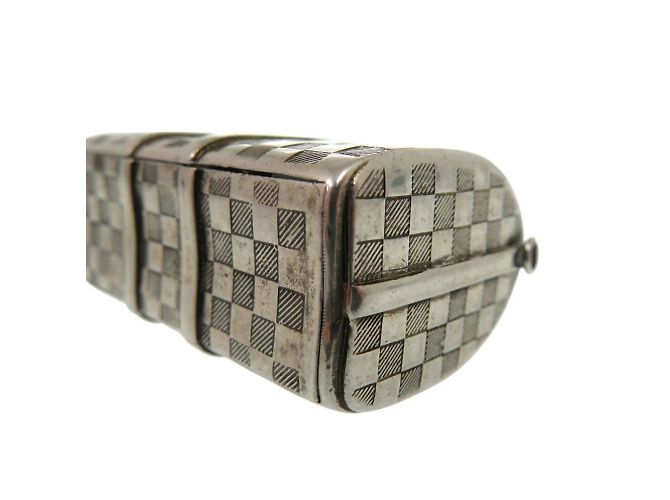 Portachiavi Charm Keepall Damier Louis Vuitton Argento - vista 6