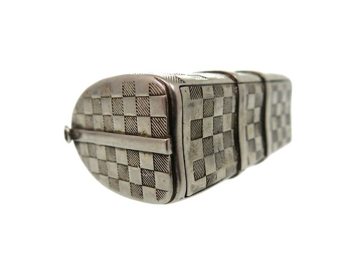 Portachiavi Charm Keepall Damier Louis Vuitton Argento - vista 8