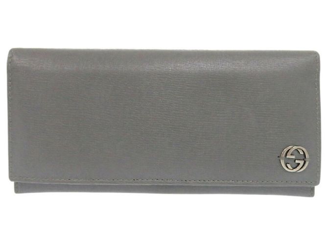 Gucci Interlocking G Leather Long Wallet Brown - view 2