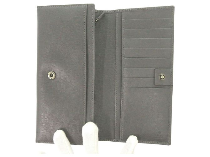 Gucci Interlocking G Leather Long Wallet Brown - view 5