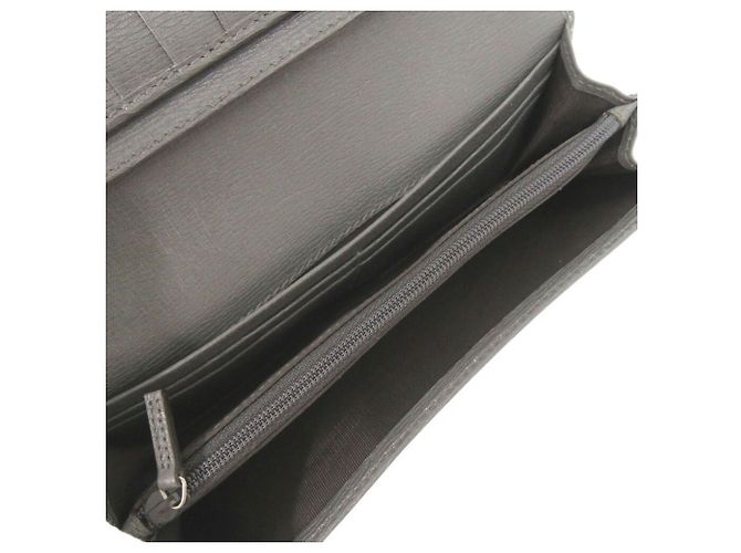 Gucci Interlocking G Leather Long Wallet Brown - view 6