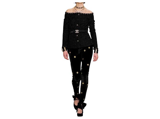 Chanel Pantalones, leggings Negro - vista 4