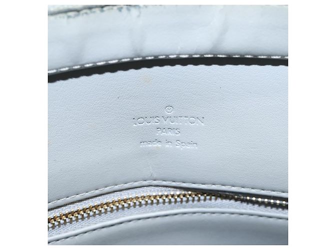 LOUIS VUITTON Monogram Vernis Houston Borsa a Mano Grigia M91053 LV Auth 118524 Grigio - vista 18