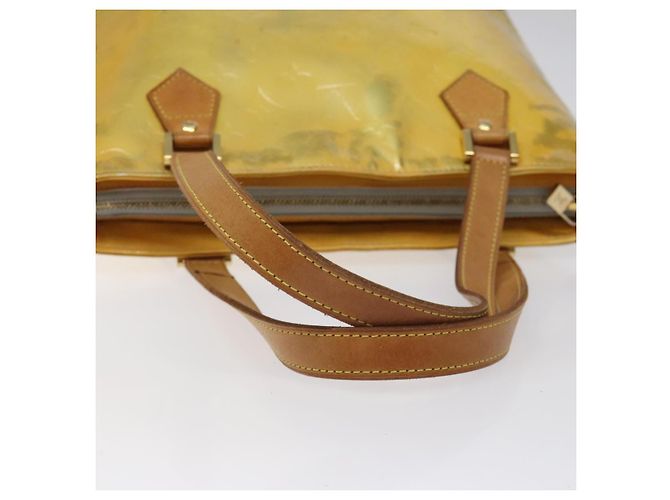 LOUIS VUITTON Monogram Vernis Houston Borsa a Mano Grigia M91053 LV Auth 118524 Grigio - vista 7