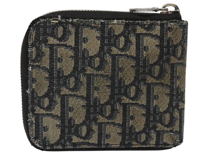 Christian Dior Trotter Canvas Geldbörse Navy Auth bs24695 Marineblau - Ansicht 2