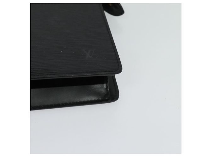 LOUIS VUITTON Epi Pochette Hombre Bolsa Clutch Negra M52522 LV Auth ep8688 Negro - vista 14