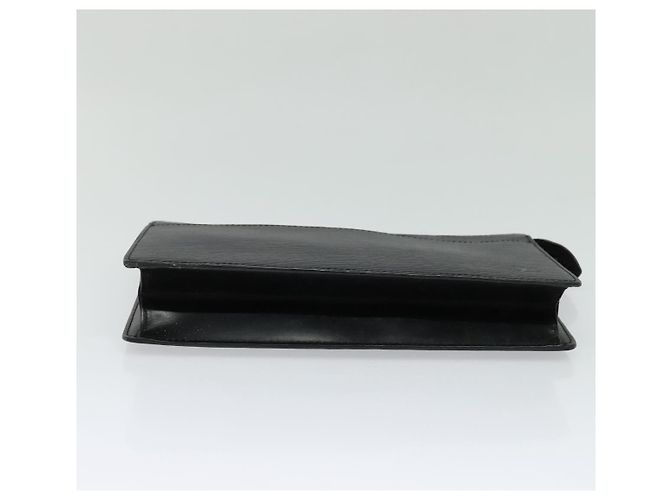 LOUIS VUITTON Epi Pochette Hombre Bolsa Clutch Negra M52522 LV Auth ep8688 Negro - vista 6