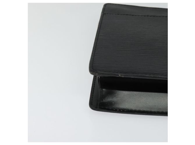 LOUIS VUITTON Epi Pochette Hombre Bolsa Clutch Negra M52522 LV Auth ep8688 Negro - vista 7