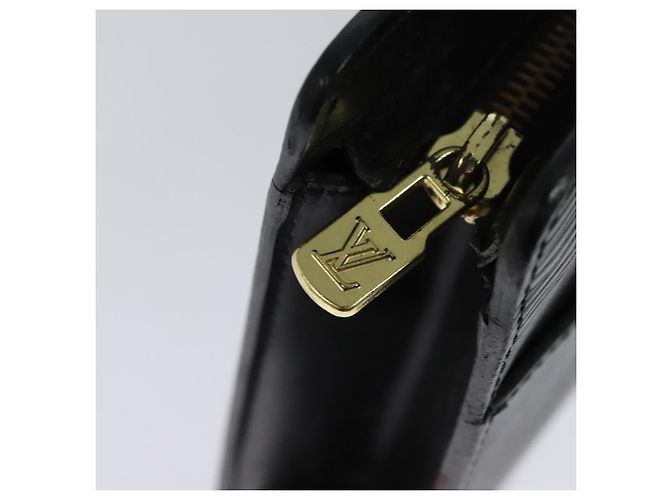 LOUIS VUITTON Epi Pochette Hombre Bolsa Clutch Negra M52522 LV Auth ep8688 Negro - vista 8