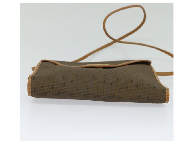 Borsa a spalla SAINT LAURENT in PVC pelle marrone oro Auth 119580 D'oro - vista 5