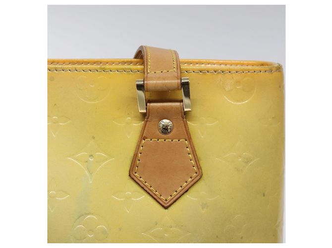 LOUIS VUITTON Monogram Vernis Houston Borsa a Mano Grigia M91053 LV Auth 118533 Grigio - vista 17