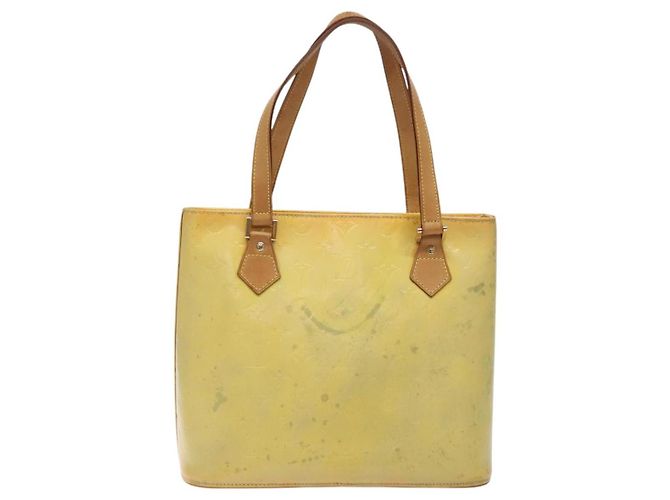 LOUIS VUITTON Monogram Vernis Houston Borsa a Mano Grigia M91053 LV Auth 118533 Grigio - vista 2