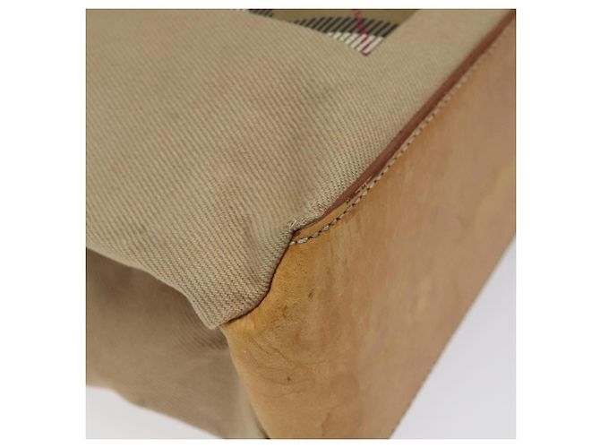 Autre Marque Borsa a mano in tela Burberrys Nova Check Blue Label marrone Auth ti2966 - vista 14