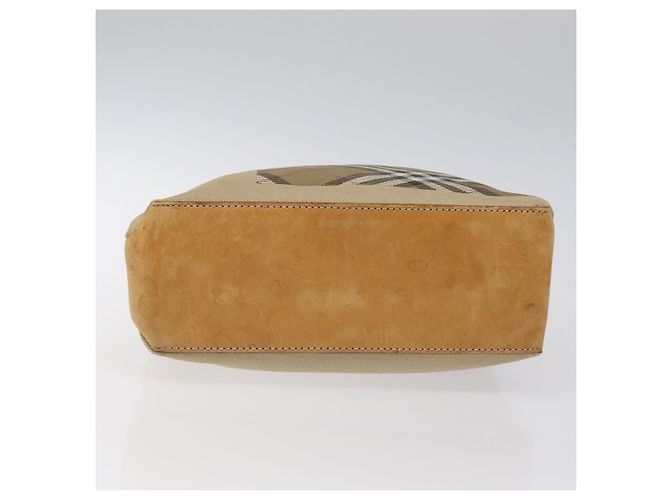 Autre Marque Borsa a mano in tela Burberrys Nova Check Blue Label marrone Auth ti2966 - vista 5