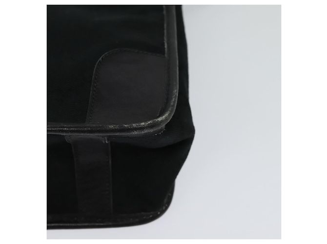 GUCCI GG Borsa Clutch Canvas Nera Oro Auth 119645 Nero D'oro - vista 15
