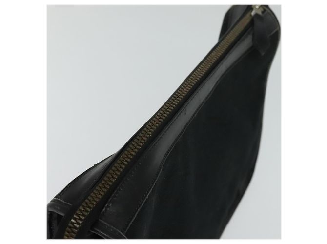 GUCCI GG Borsa Clutch Canvas Nera Oro Auth 119645 Nero D'oro - vista 5