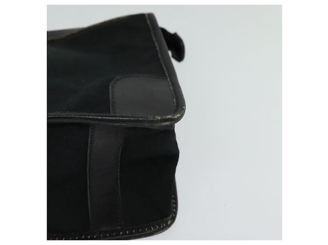 GUCCI GG Borsa Clutch Canvas Nera Oro Auth 119645 Nero D'oro - vista 8