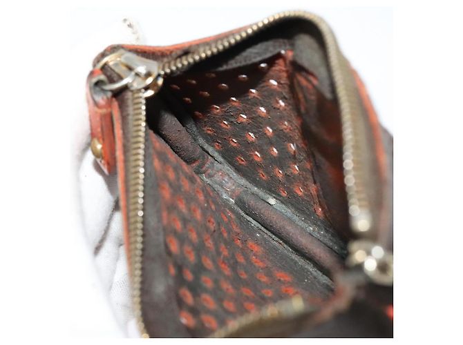 LOUIS VUITTON Monogram Perfo Pochette Cles Monedero Naranja M95222 Auth ac3778 - Ansicht 17