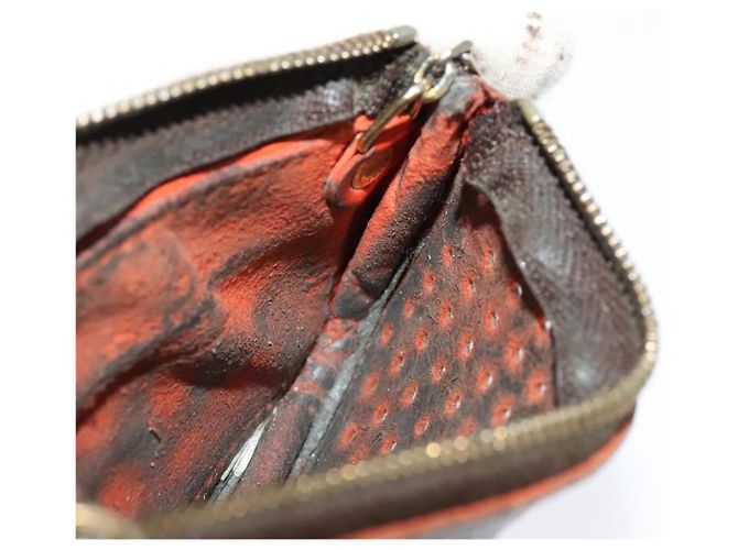 LOUIS VUITTON Monogram Perfo Pochette Cles Monedero Naranja M95222 Auth ac3778 - Ansicht 18