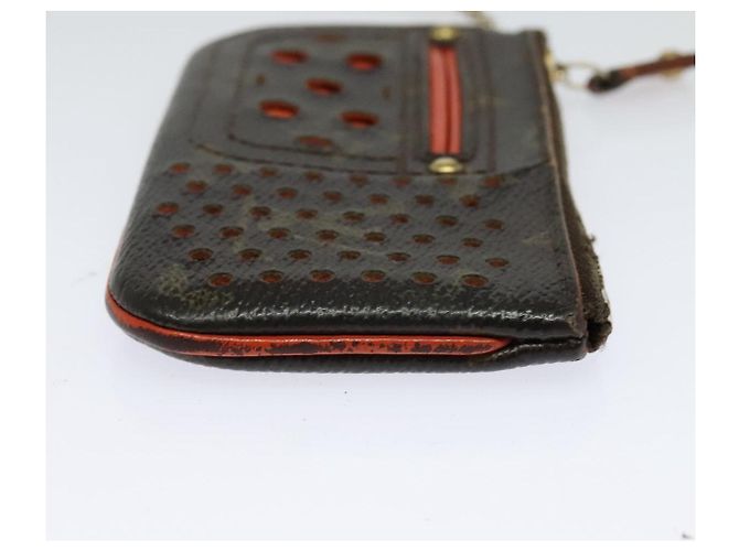 LOUIS VUITTON Monogram Perfo Pochette Cles Monedero Naranja M95222 Auth ac3778 - Ansicht 4