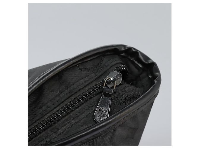 Borsa Tote MCM in nylon nera Auth bs24480 Nero - vista 11