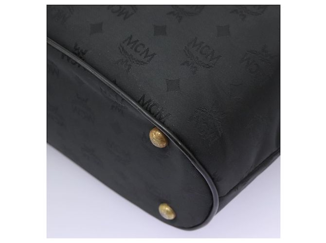 Borsa Tote MCM in nylon nera Auth bs24480 Nero - vista 16