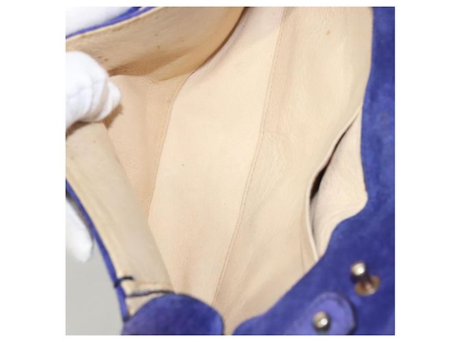 Céline Borsa a spalla CELINE in suede viola Auth BA1516 Porpora - vista 10