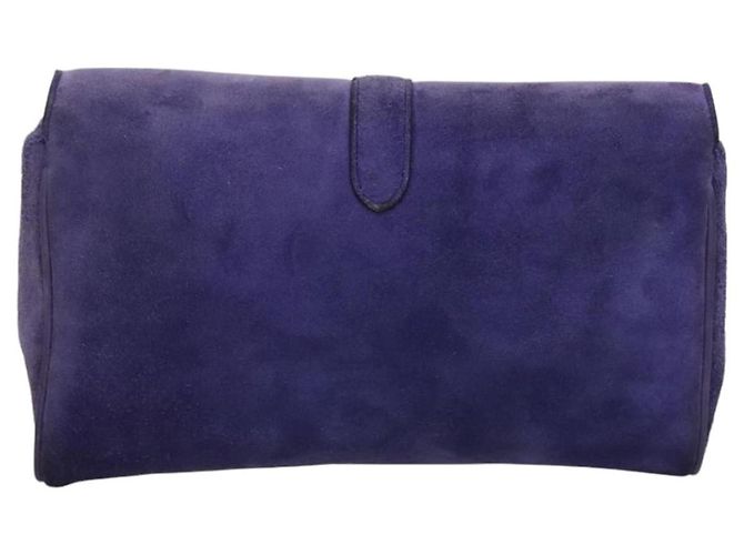 Céline Borsa a spalla CELINE in suede viola Auth BA1516 Porpora - vista 2