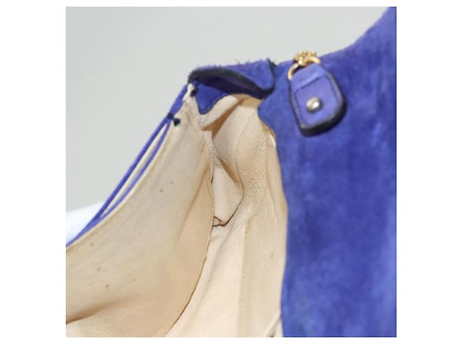 Céline Borsa a spalla CELINE in suede viola Auth BA1516 Porpora - vista 20