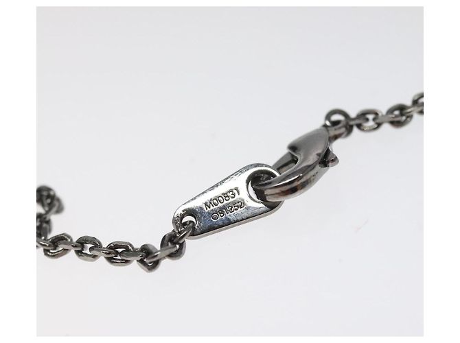 Louis Vuitton Pendente Collana Vivienne in metallo tono argento M00831 LV Auth 120237 - vista 11
