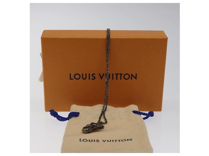Louis Vuitton Pendente Collana Vivienne in metallo tono argento M00831 LV Auth 120237 - vista 12
