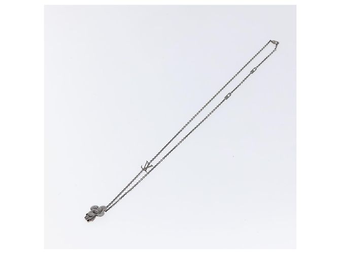Louis Vuitton Pendente Collana Vivienne in metallo tono argento M00831 LV Auth 120237 - vista 2