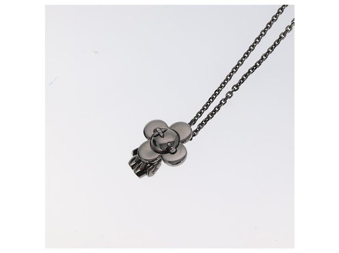 Louis Vuitton Pendente Collana Vivienne in metallo tono argento M00831 LV Auth 120237 - vista 3