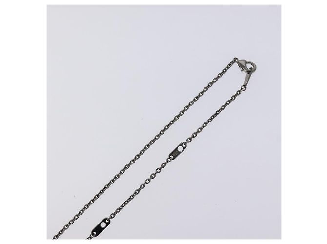 Louis Vuitton Pendente Collana Vivienne in metallo tono argento M00831 LV Auth 120237 - vista 6