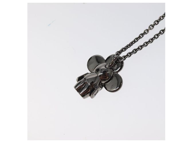 Louis Vuitton Pendente Collana Vivienne in metallo tono argento M00831 LV Auth 120237 - vista 8