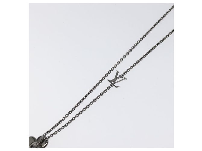 Louis Vuitton Pendente Collana Vivienne in metallo tono argento M00831 LV Auth 120237 - vista 9