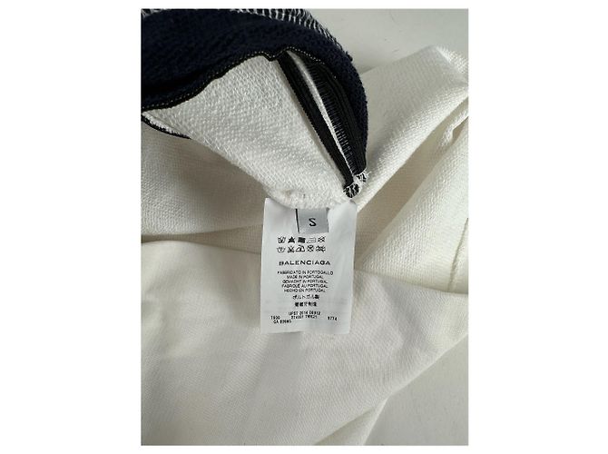 Vintage Balenciaga navy-weißer gestreifter Pullover - Ansicht 5